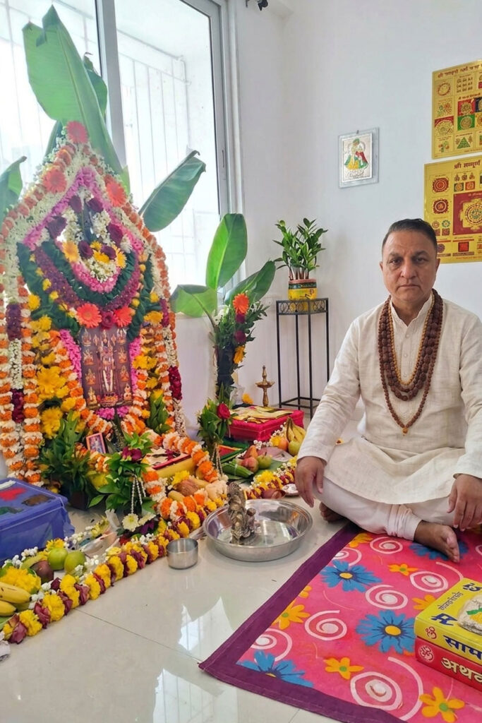 astrologer in surat doing havan