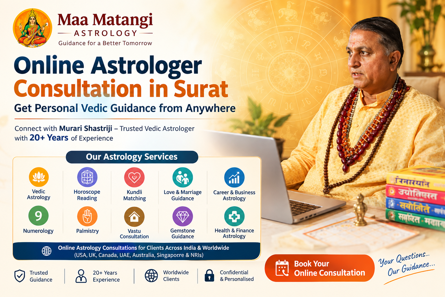 Online astrologer consultation Surat